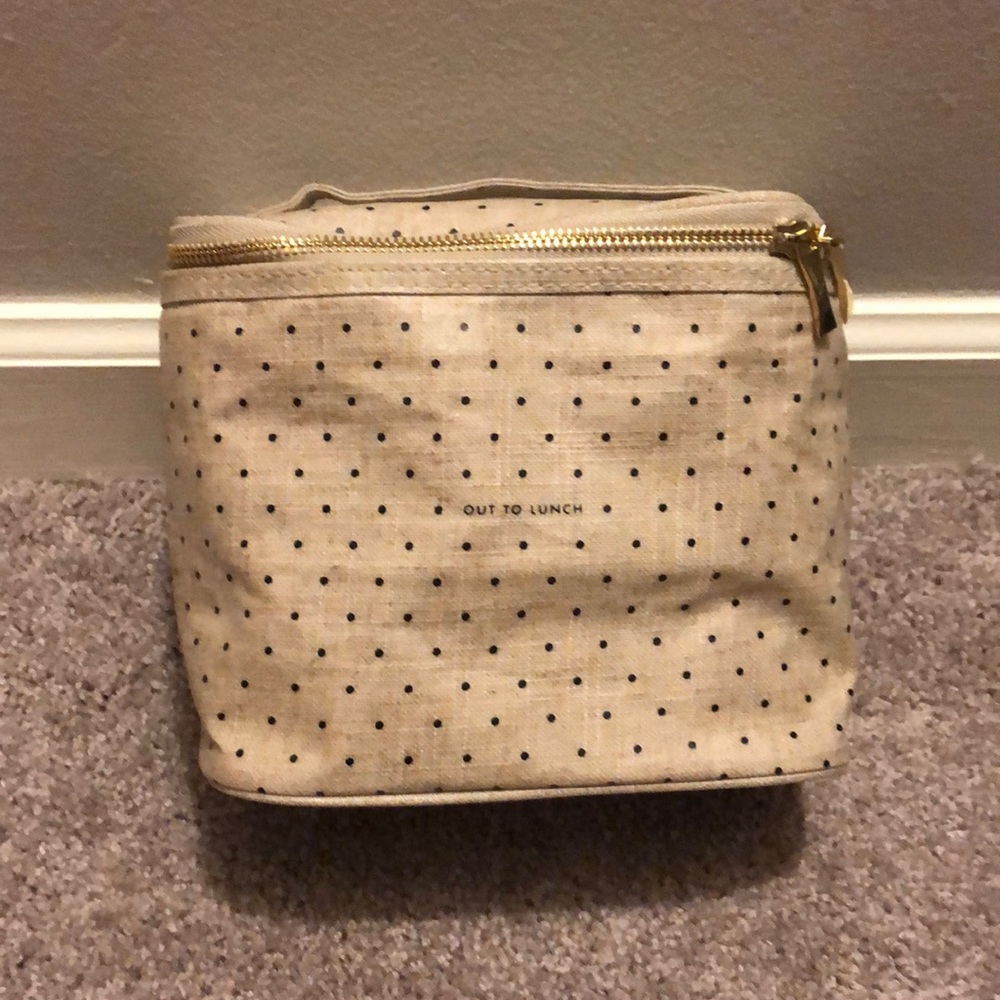 Kate Spade insulated polka dot Lunch Bag